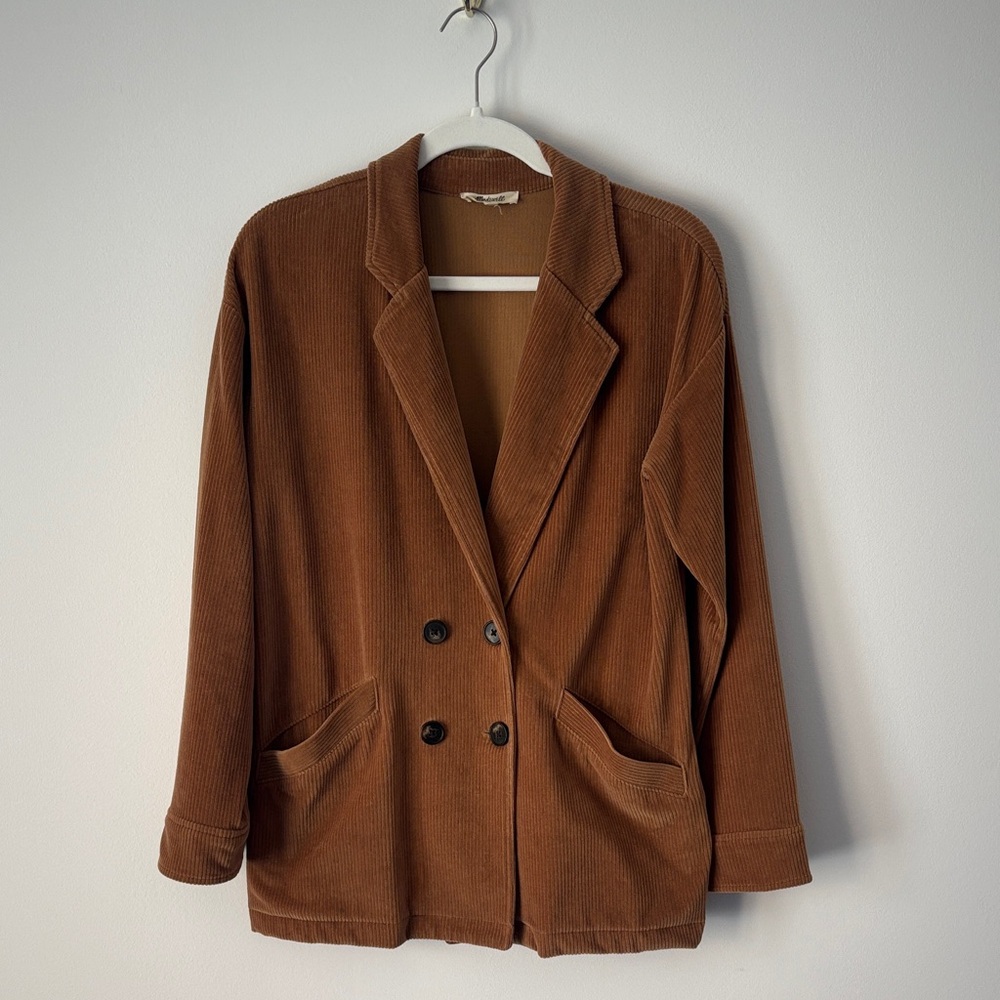 Madewell Tan Corduroy Blazer